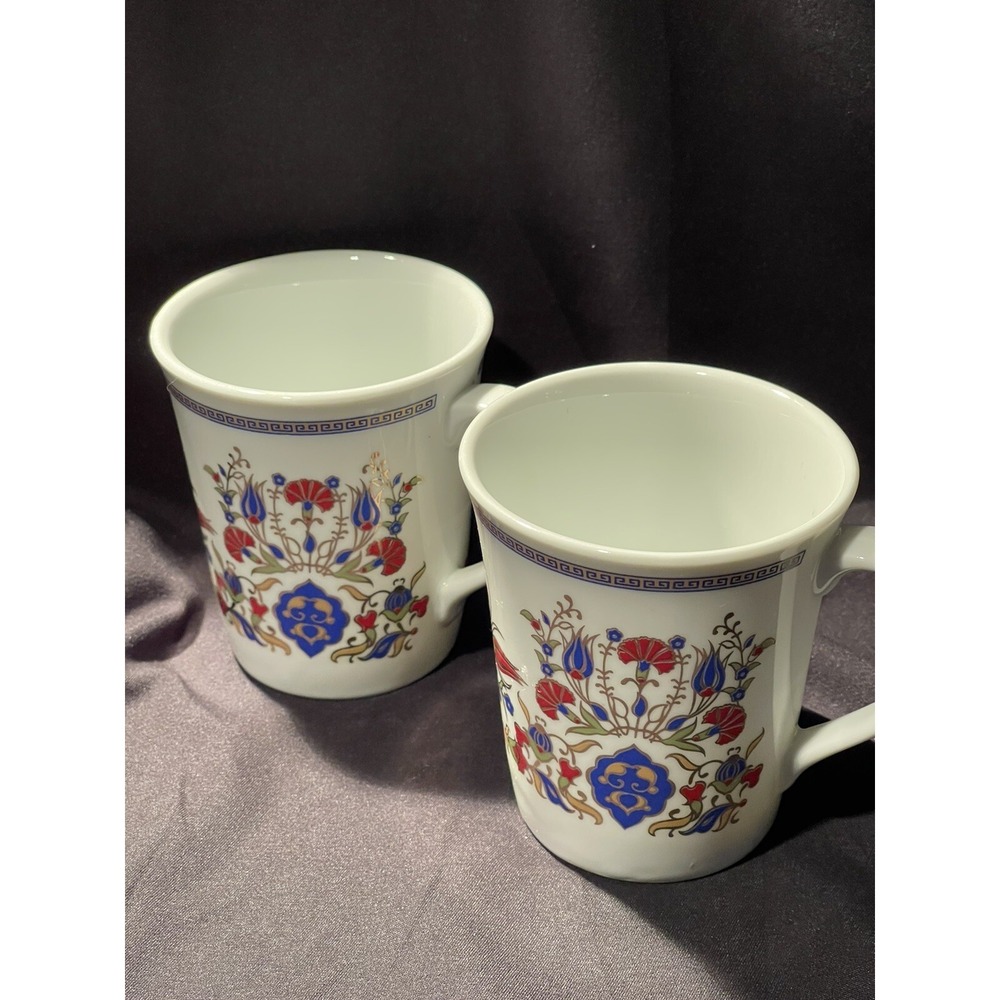 Gural Porselen Turkish Coffee/Tea/Espresso Cups ~ Never Used ~ 3 1/2" Tall